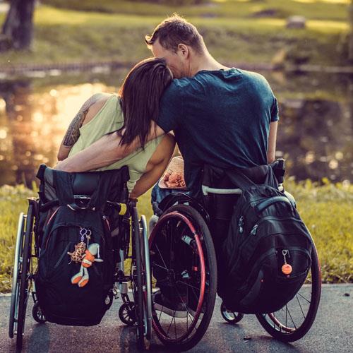 disabled singles, disabled couple, happy,