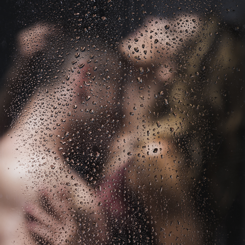 sexy man and woman in shower