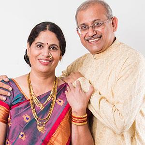 Indian couple, happy, smiling, companionship